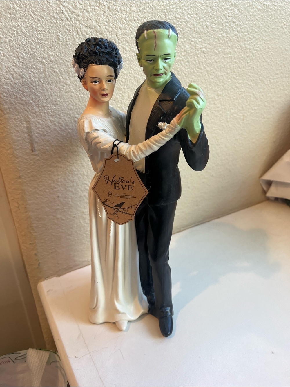 Hallows Eve Halloween Bride & Frankenstein Dance Wedding Couple